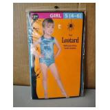 Small 4-6 Girls Teal Leotard Costume