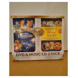 Disney/Cindella DVD/Music CD 2-Pack Sealed