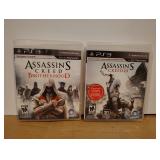 Lot of 2 PS3 Assassins Creed