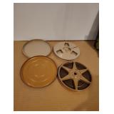 Lot of 2 7" Diameter Real Cases