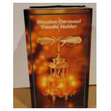 Wooden Carousel Candle Holder
