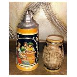 Miniture German Steins Lot of 2
