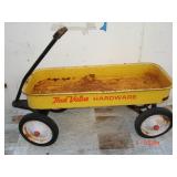 Vtg True Value Hardware Yellow Wagon