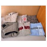 Lot of 5 Hoodies & 1 Vest  Sizes Below