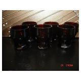 Vtg Anchor Hocking Ruby Red 3.25"