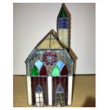 Stained Glass Decoration Church 11 x 4-1/2 x 6-1/2