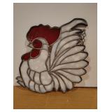 Stained Glass Hanging Hen 9 x 8"