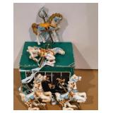 Set of 4 Carrousel Horses AHO-HRS