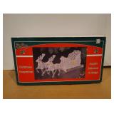 Sterling Christmas Acrylic Reindeer & Sleigh