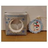 Snowflake Greetings Porcelain Ornament