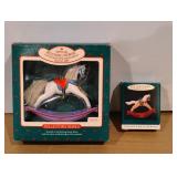 Hallmark Keepsake Lot of 2 Rocking Horse Ornaments