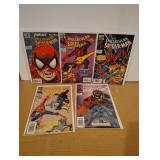 Lot of 5 Spectacular Spider-Man Comic Books