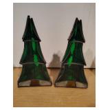 Stained Glass Christmas Tree Candle Holders