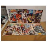 Lot of 9 West Coast Avengers Comic Books