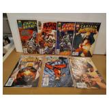 Lot of 7 Captain Marvel Comic Books