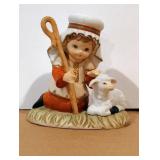 Homco Shepherd with Lamb 5257 Figurine