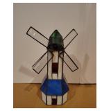 Stained Glas Windmill 10-1/2 x 5"