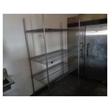 Commercial Wire Shelving Unit 75" x  48" x 24"