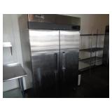 MIGALI Top Mount Reach-Ins Frezzer SS Double Door