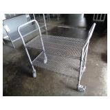 Commercial Rolling Wire Shelf Utility Cart
