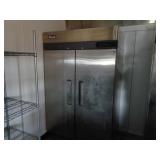 MIGALI Top Mount Reach-Ins Frezzer Double Door SS