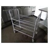 Commercial Rolling Wire Shelf Utility Cart