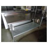 Commercial Stainless Steel Table 6ft.L x 30"D
