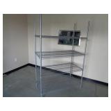 Commercial Wire Shelving Unit 75" x 48" x 24"