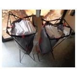 2-Towel Hamper Bags, Stands & Towels