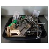 Bin of Pizza Kitchen Utensals & More.