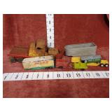 Vintage Lot of Toy Truck & Trailers "Parts Only"