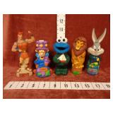 5-Vintage Bubble Bath Bottles