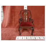 Vintage Queen Anne Style Wood Doll Chair
