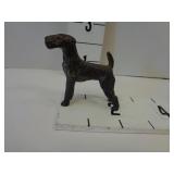 Antique Cast Iron Terrier Dog Figurine
