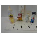 Vintage Figurines & Doll in a Baby Bottle