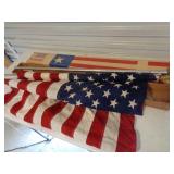 Vintage U.S.A. Flag w/Pole