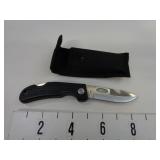 Used Folding, Lock Blade Pocket Knife w/Sheath