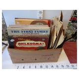 Box of Vintage Vinyl Records & Albums