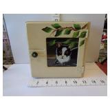 Vintage Bathroom Cabinet Hand-Painted