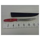 New Hunting Knife w/Leather Sheath