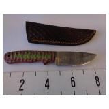 New Hunting Knife w/Leather Sheath