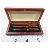 Vintage Union Pacific RR Wooden Pen Pencil Set