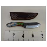 New Hunting Knife w/Leather Sheath