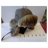 Neiman Marcus Camel Hair Ushanka Winter Hat