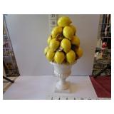 Vintage Italian Majolica Lemon Topiary Centerpiece