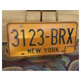 New York License Plate