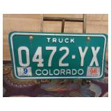 Colorado Truck License Plate