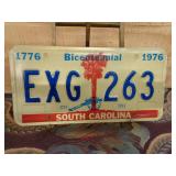 South Carolina Bicentennial License Plate