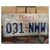 Texas Sesquicentennial License Plate