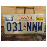 Texas Sesquicentennial License Plate
